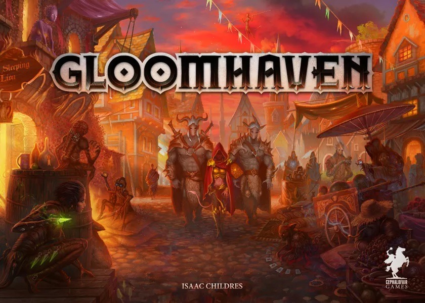 Original Gloomhaven board game box from Cephalofair Games