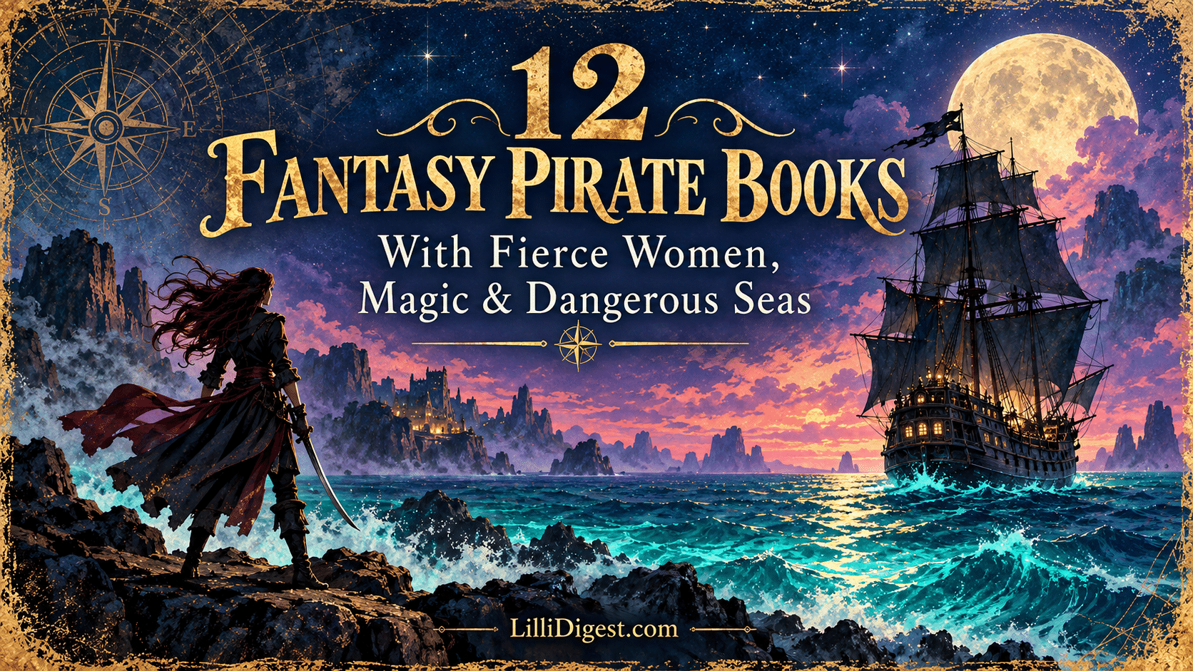 12 Fantasy Pirate Books With Fierce Women, Magic & Dangerous Seas