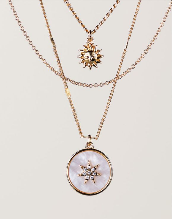 Celestial Shine Layered Necklace | Avon