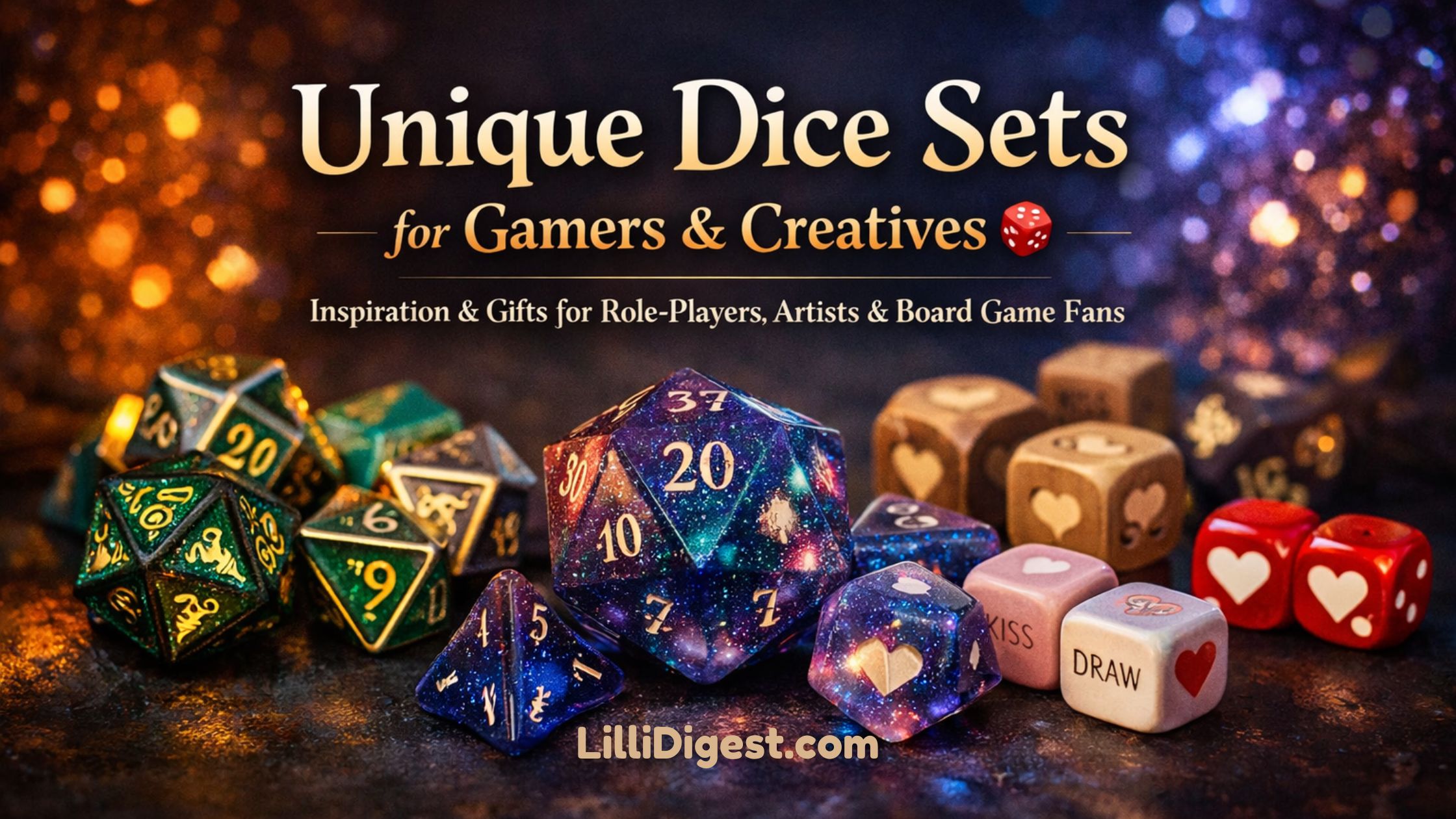 Unique Dice Sets For Gamers, Creatives, & Gift-givers