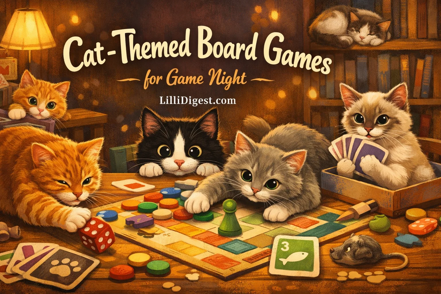 Cat-Themed Board Games for Cat Lovers and Game Night