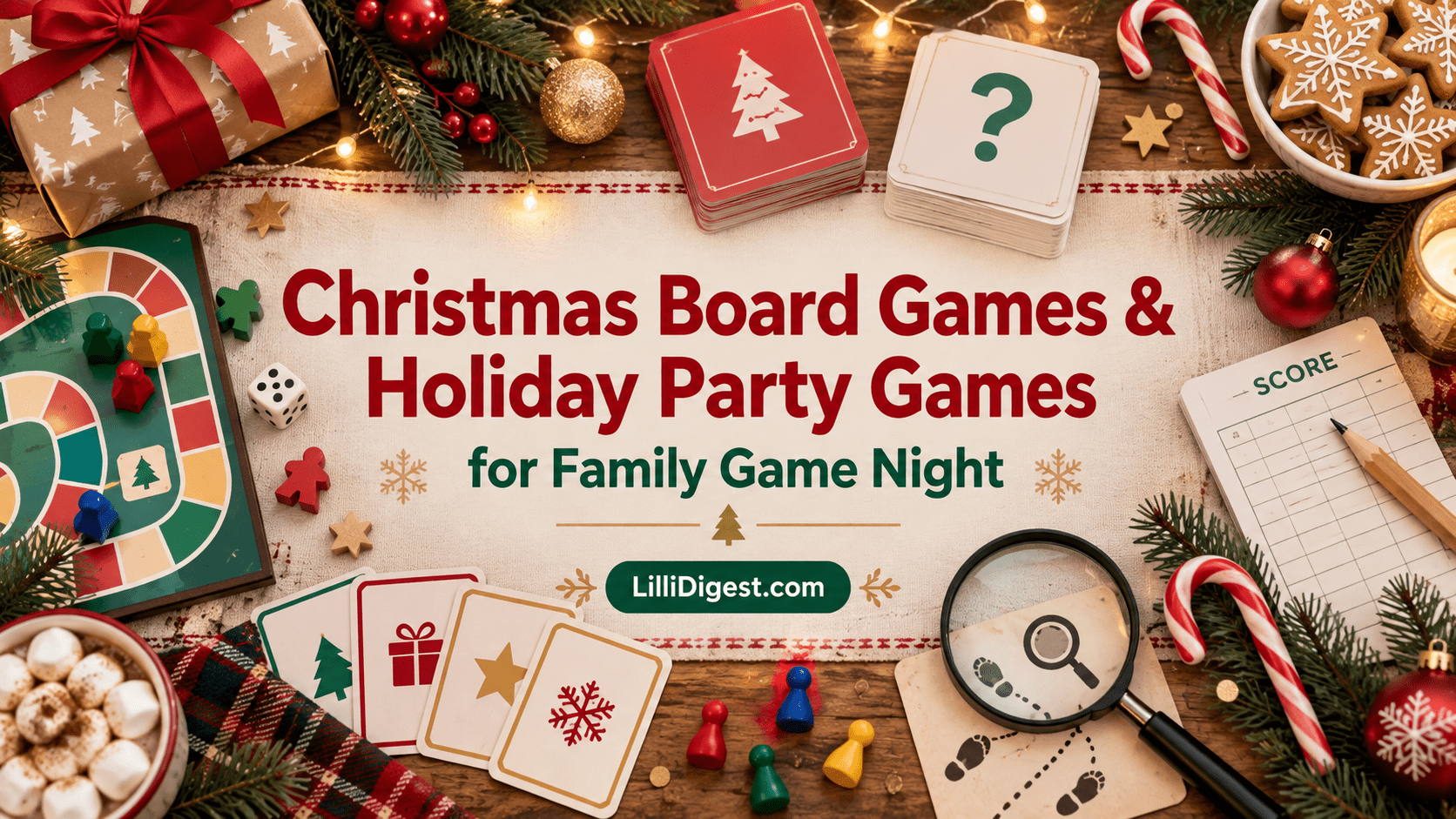 Christmas Board Games and Holiday Party Games for Family Game Night